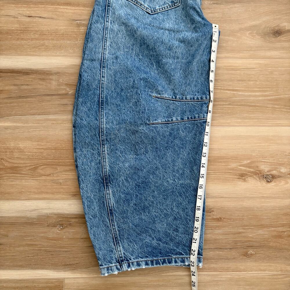Free People We The Free Good Luck Mid-Rise Barrel Jeans 27 SHORT - Picture 7 of 10
